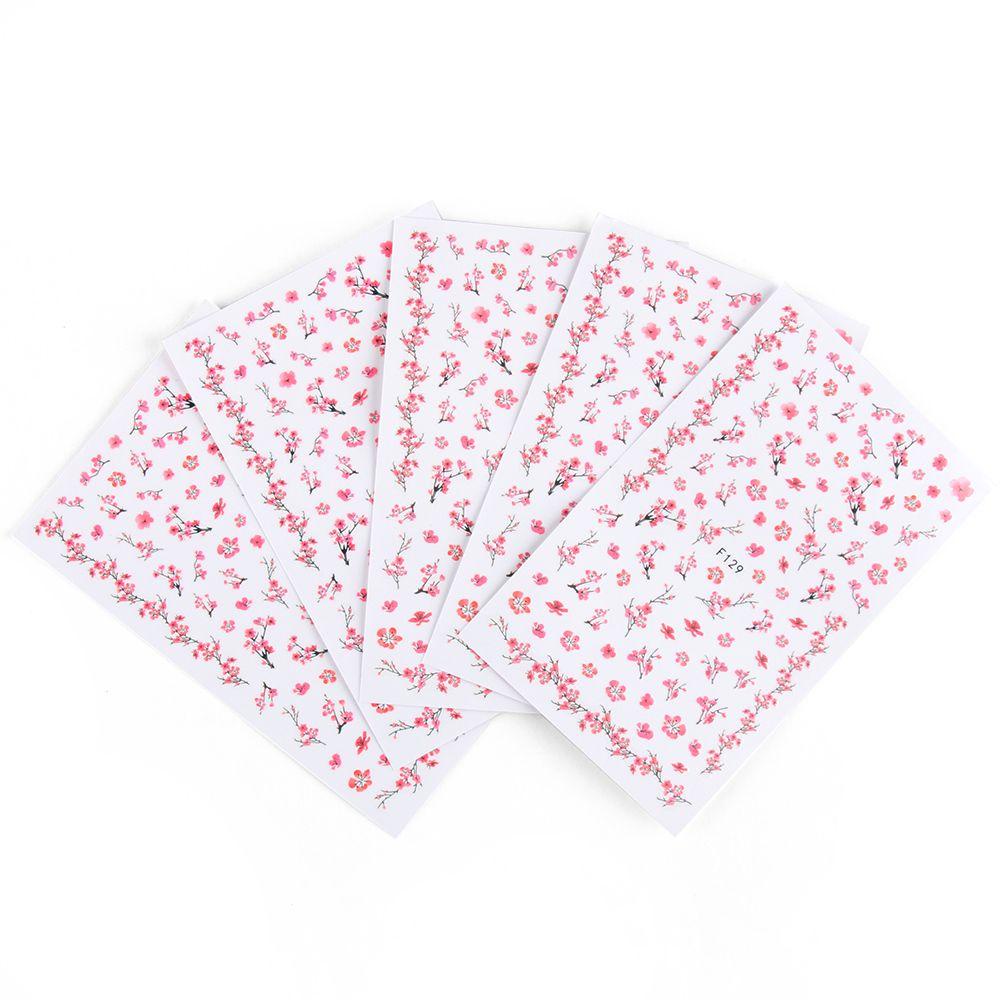 Miếng Dán Trang Trí Móng Tay Họa Tiết Hoa Xinh Xắn DIY