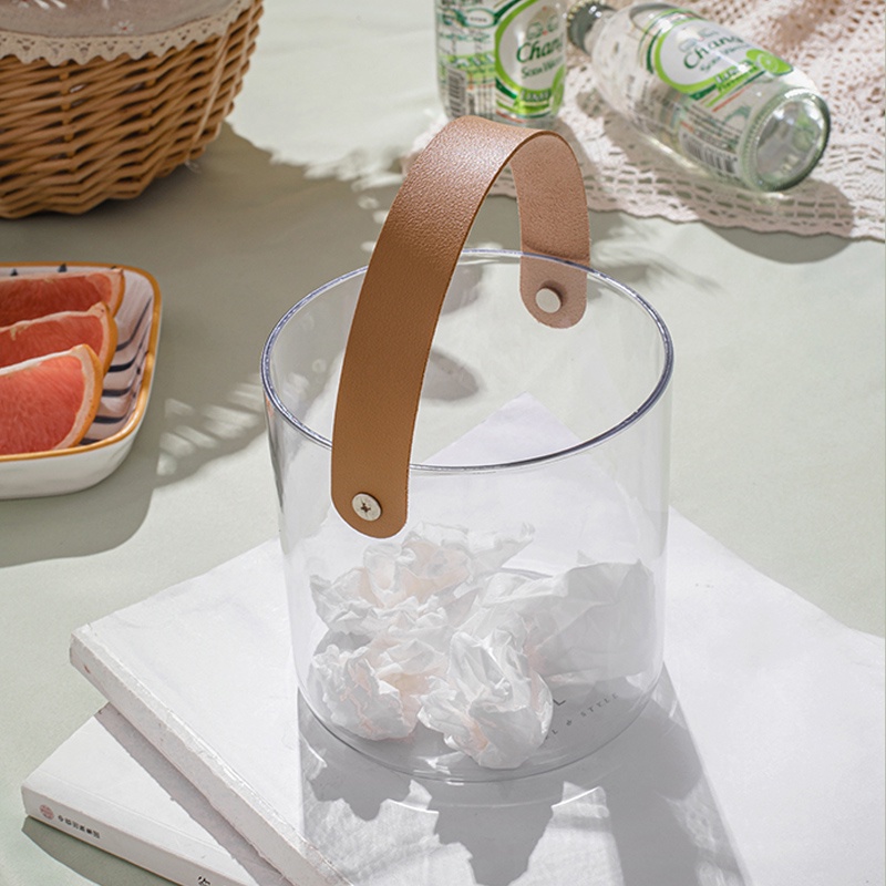 Giỏ Đựng Đá/Đồ Ăn Vặt/Thức Ăn Trái Cây/Salad/Thức Ăn Bằng Tay Cầm Gỗ Sức Chứa Lớn Có Tay Cầm