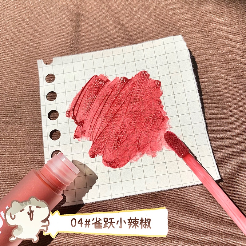 Son Bóng DAIMANPU Màu Nude Nhạt Mềm Mượt Dưỡng Môi Chống Thấm Nước Hàng Nội Địa Trung
