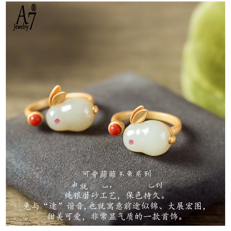 Bộ Vòng cổ + nhẫn + bông tai đính ngọc bích