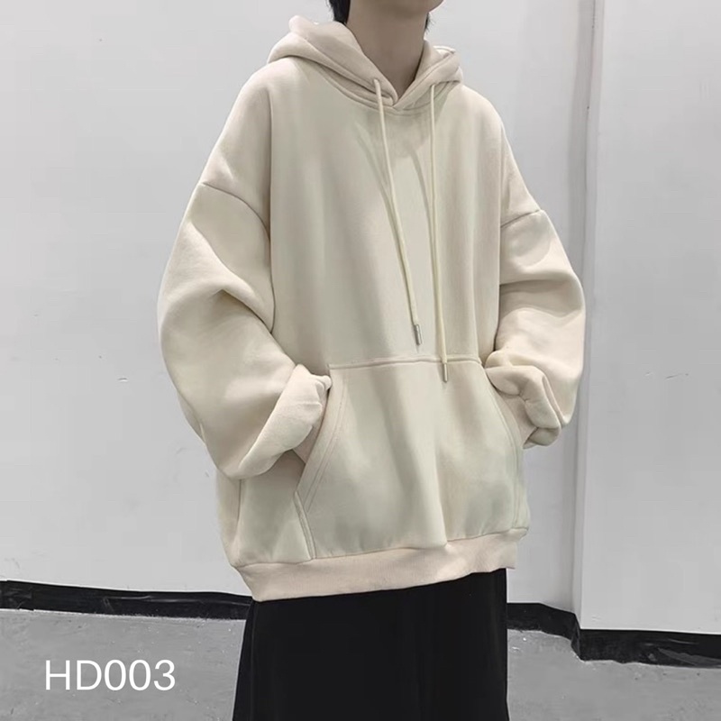 Áo hoodie basic trơn dễ mix đồ - HD003 T2000 | BigBuy360 - bigbuy360.vn