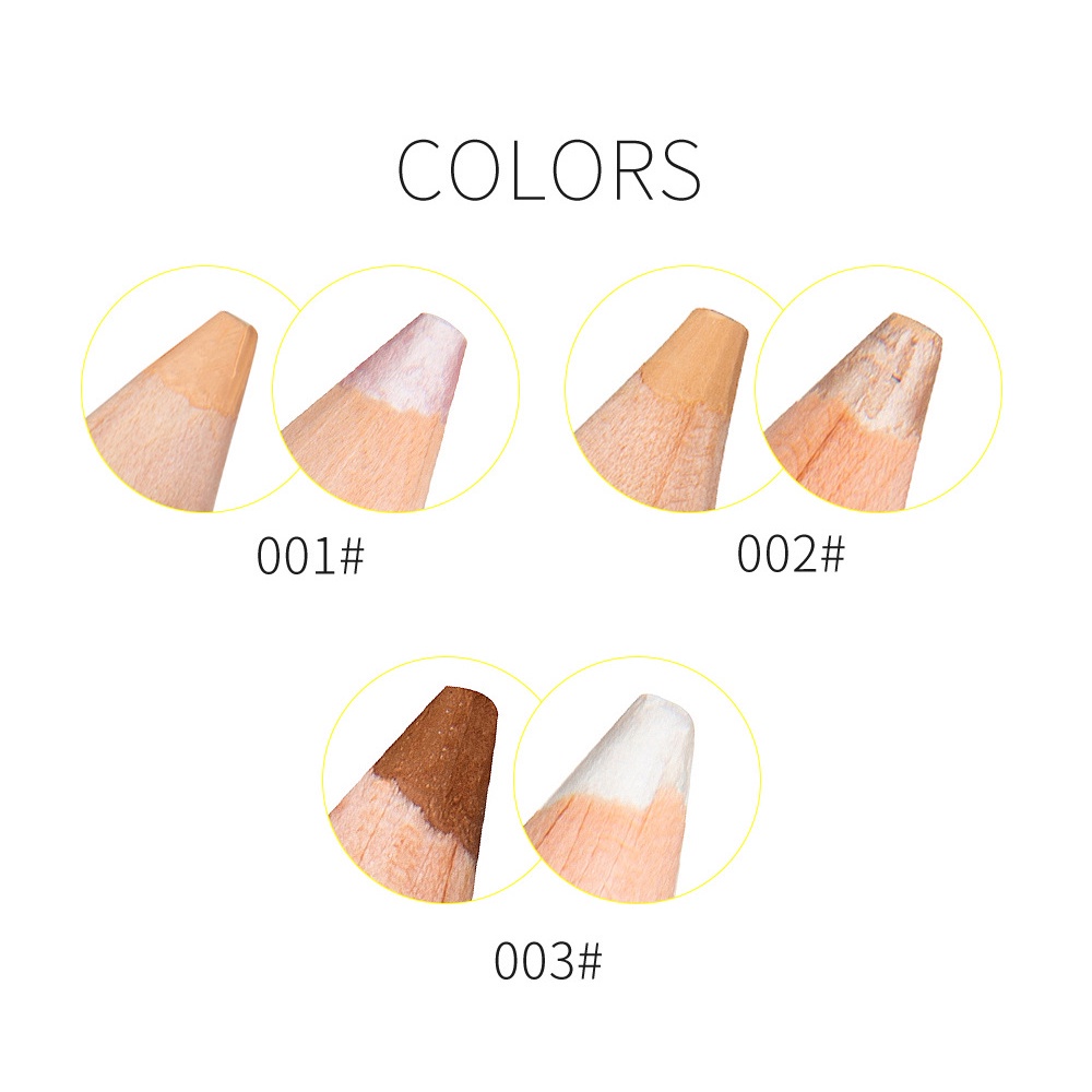 Bút Kẻ Mày 2 Đầu 2 In 1 HANDAIYAN Kết hợp Highlighter Chống Thấm Nước Nội Địa Trung 3.5g A3