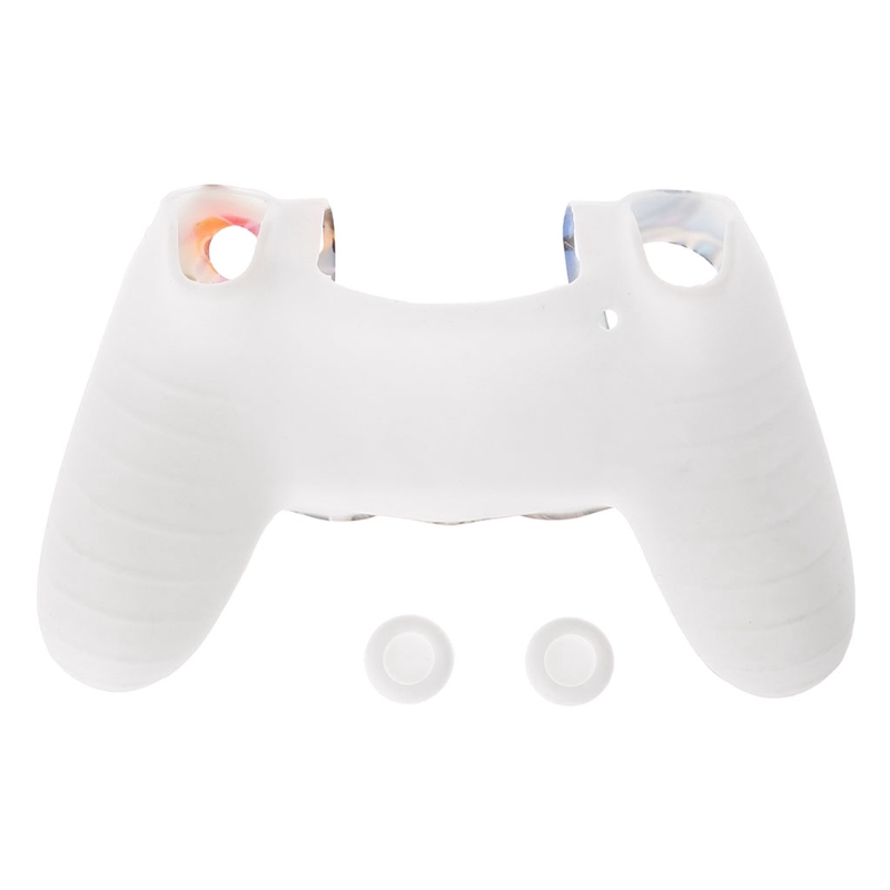 Vỏ silicon bọc tay cầm chơi game PS4 nhiều màu sắc + 2 nút bấm