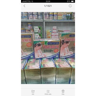 Cốm lợi sữa Tasuamum hộp 40 gói x 3g