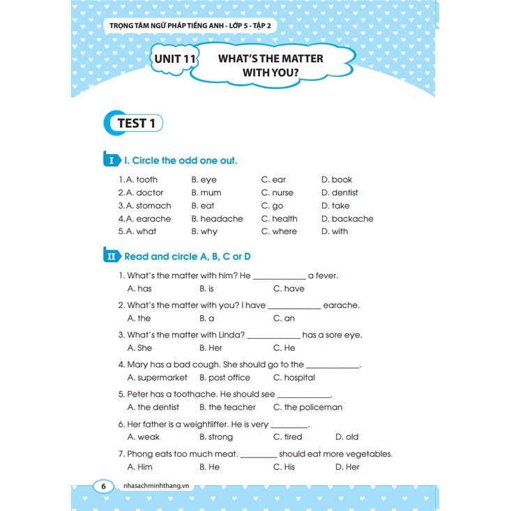 Sách - The langmaster - Trọng tâm ngữ pháp tiếng Anh lớp 5 tập 2 (tái bản 1 2020)