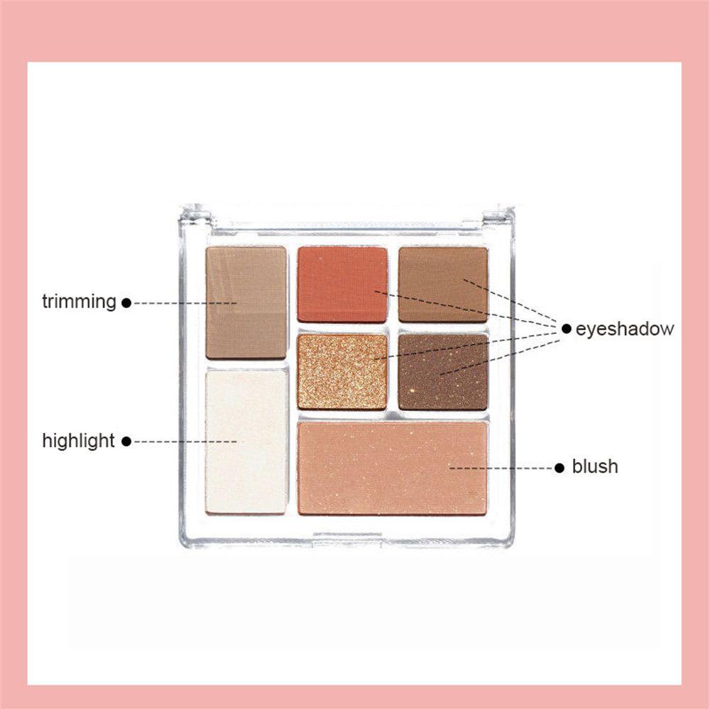 Bảng Phấn Mắt / Phấn Má Hồng Lâu Trôi Màu Ánh Nhũ Đẹp Mắt