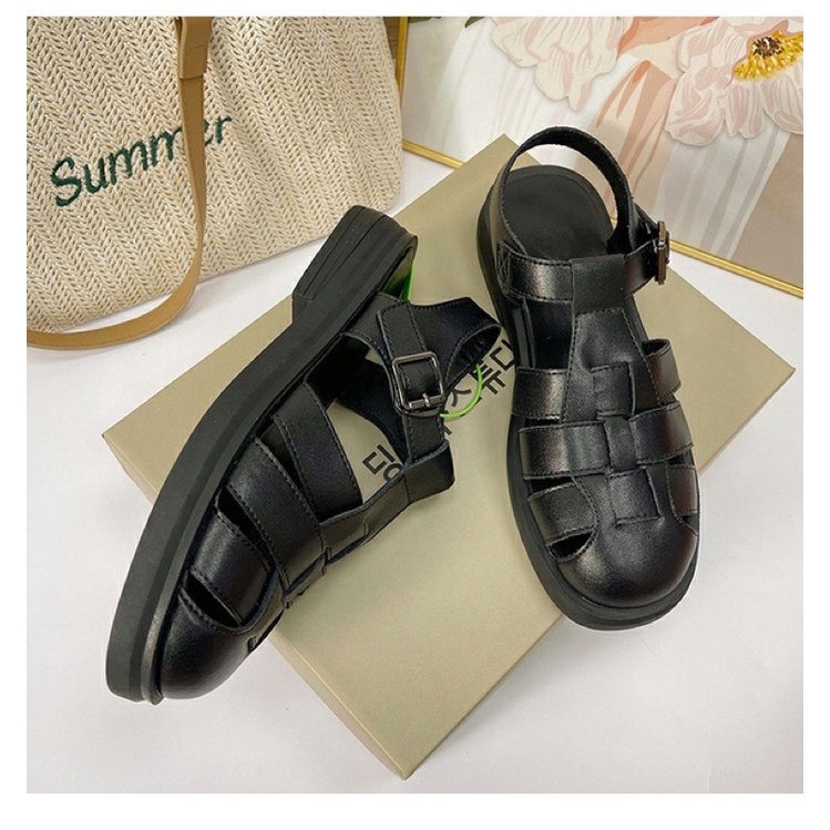 Sandal da đan ngang . xuất uk