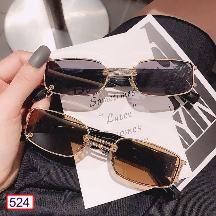 MẮT KÍNH THỜI TRANG 524 MẮT XÍCH FORM VUÔNG HOT TREND CÁ TÍNH | BigBuy360 - bigbuy360.vn