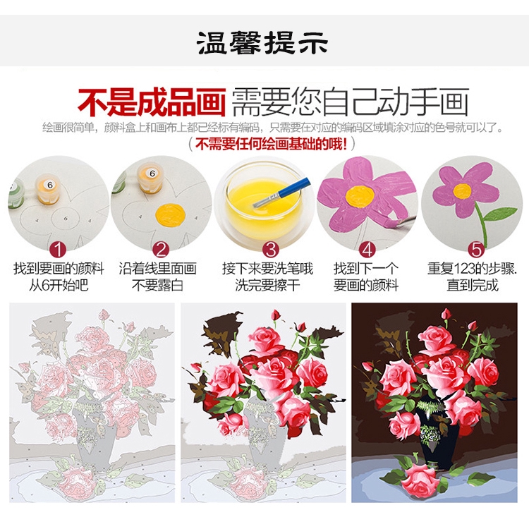 DIY digital oil painting flowers landscape anime characters hand-painted custom decorative painting autumn suburban landscape