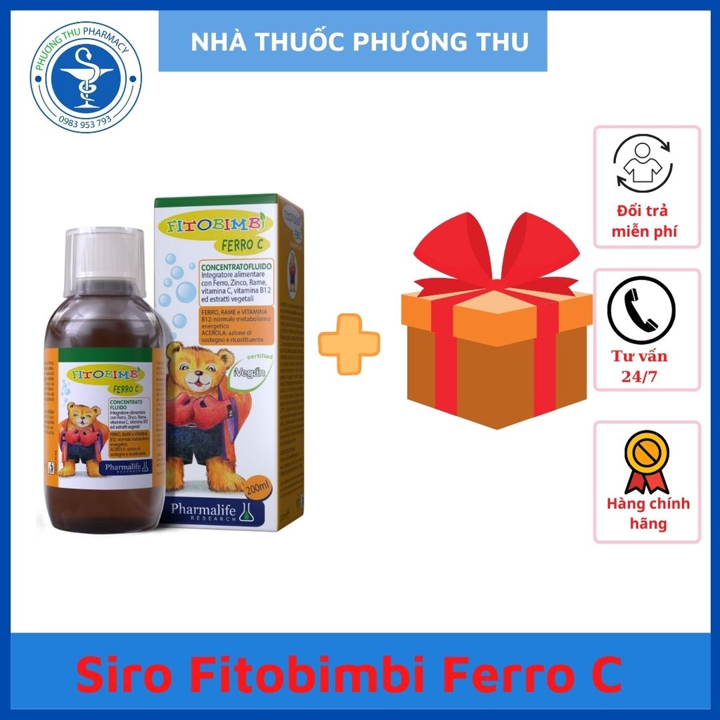 Siro tăng sức đề kháng fitobimbi ferro c, giúp bé tăng sức đề kháng - ảnh sản phẩm 1