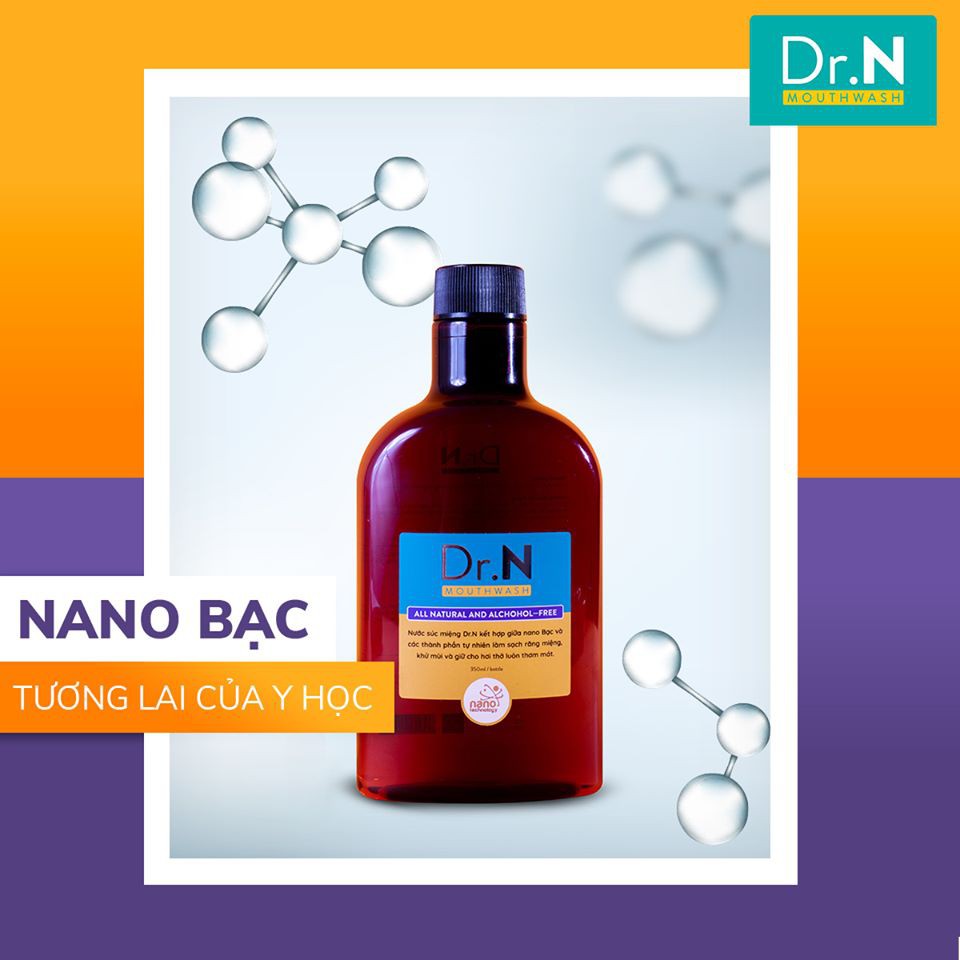 Nước súc miệng Nano bạc Dr.N 350ml