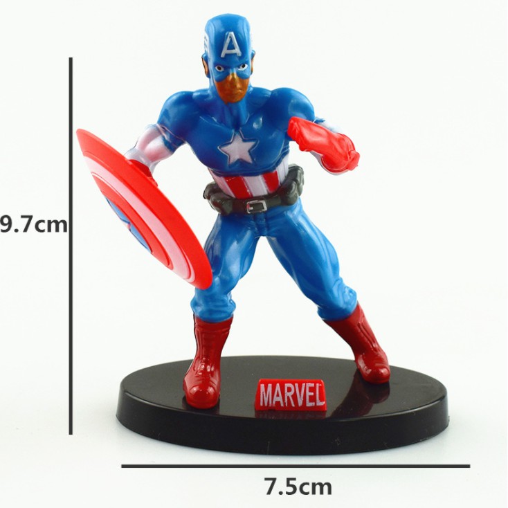 Bộ 4 siêu anh hùng trang trí bánh sinh nhật, bộ 4 siêu nhân