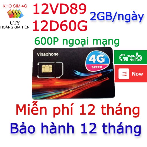 SIM 4G VINA VD149 4GB/NGÀY VD89 KM 2GB/NGÀY 12THÁNG MIỄN PHÍ GỌI VÀ DATA