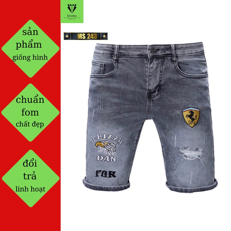 QUẦN BÒ NGỐ NAM, SHORT JEAN NHIỀU MẪU HOT, CO DÃN, DÀY DẶN 243