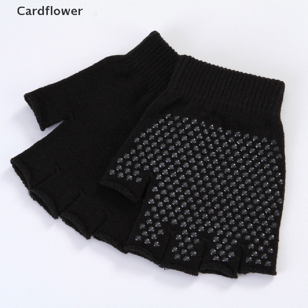&lt; Cardflower &gt; Găng Tay Nửa Ngón Tập Thể Thao Chống Trượt Dùng Khi Chạy Xe Đạp / Yoga