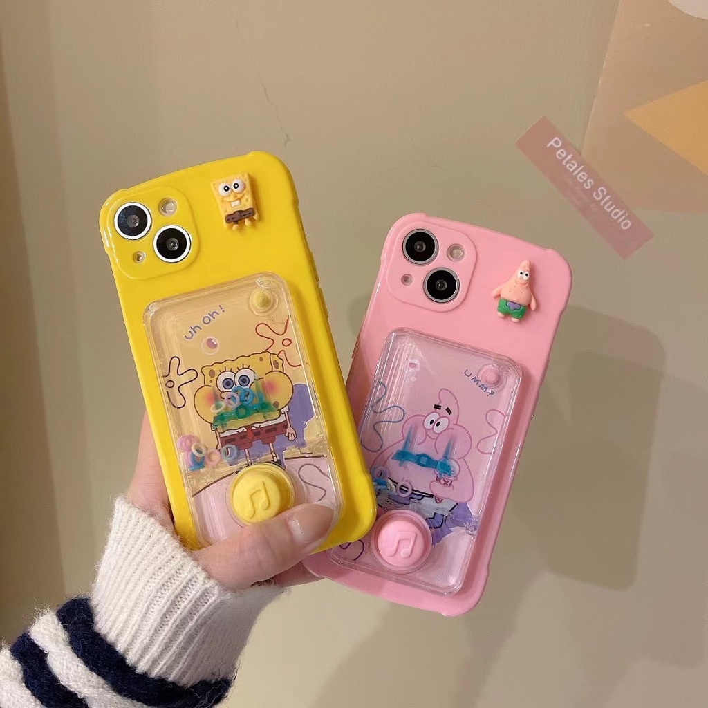Ốp Điện Thoại In Hình Spongebob 3D Cho iPhone 14 Pro Max 14 Plus 13 Pro Max12 Pro Max 11 Pro Max 7 Plus 8 Plus Xs Max XR