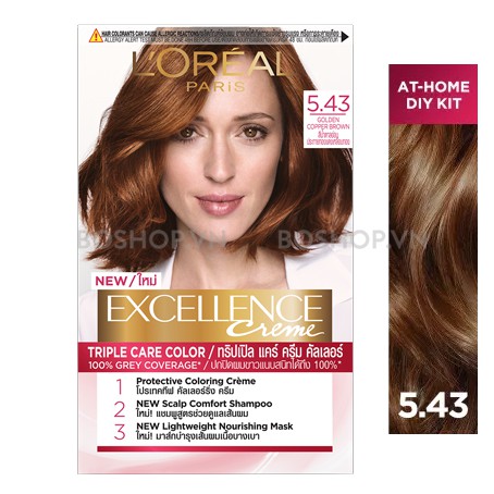 Nhuộm tóc Loreal Excellence Cream số 5.43