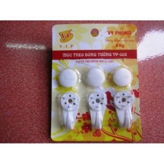 Vỉ 3 cái dính tường đóng đinh siêu chắc