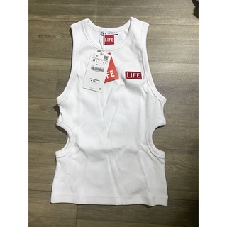 Áo balo khoét eo trắng Zara auth new full tag size M