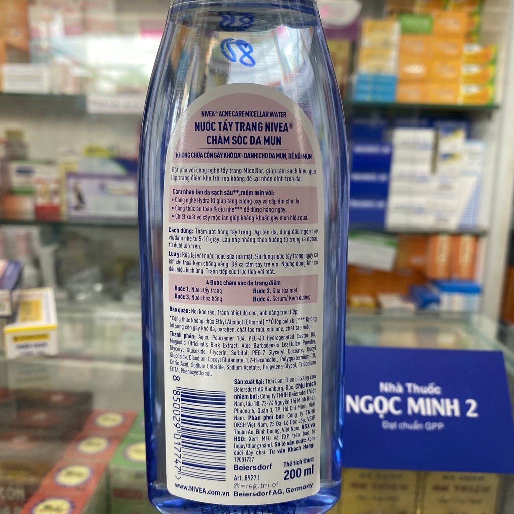 ✅ [Chính Hãng] Nước tẩy trang Nivea chăm sóc da mụn