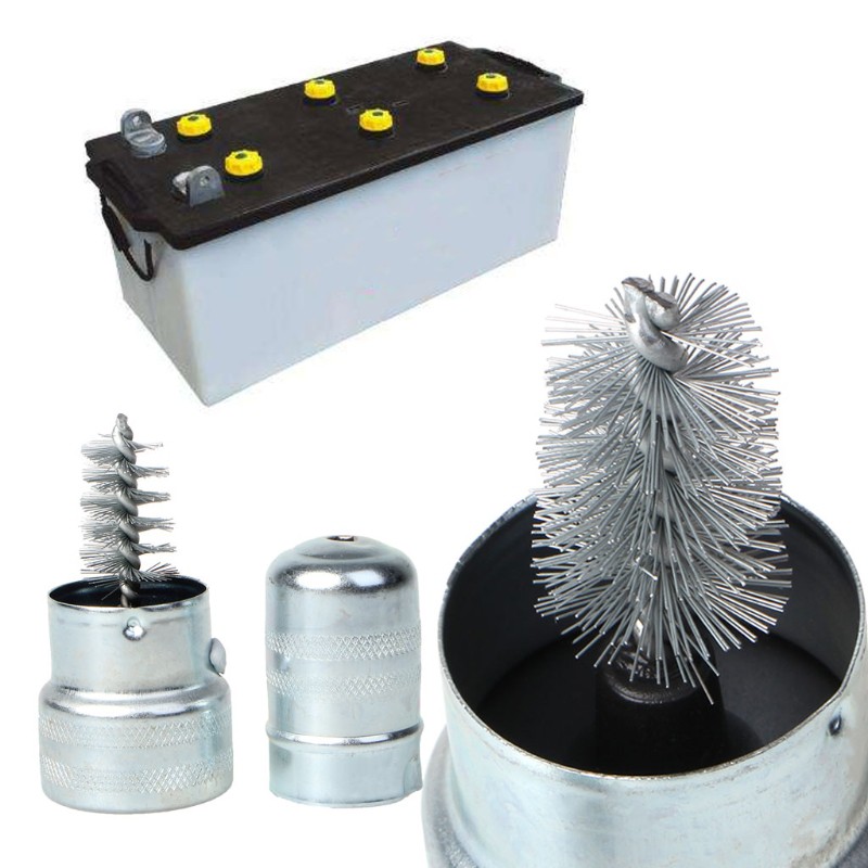 Dụng cụ vệ sinh ắc quy xe hơi chất liệu thép không gỉ