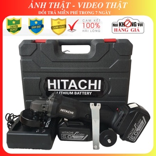 Máy mài cầm tay pin hitachi 199vf - 2 pin 20000mah - máy cắt cầm tay động cơ không chổi than - 100% đồng