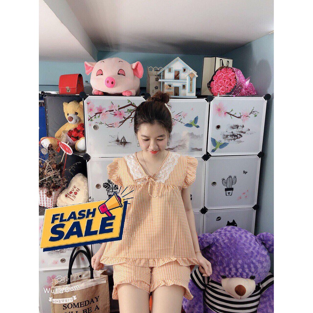 [Mã WABOOM giảm 15% đơn 99k] Sét bộ đùi kẻ phối bèo dưới 57kg [ Ảnh và video ] | BigBuy360 - bigbuy360.vn