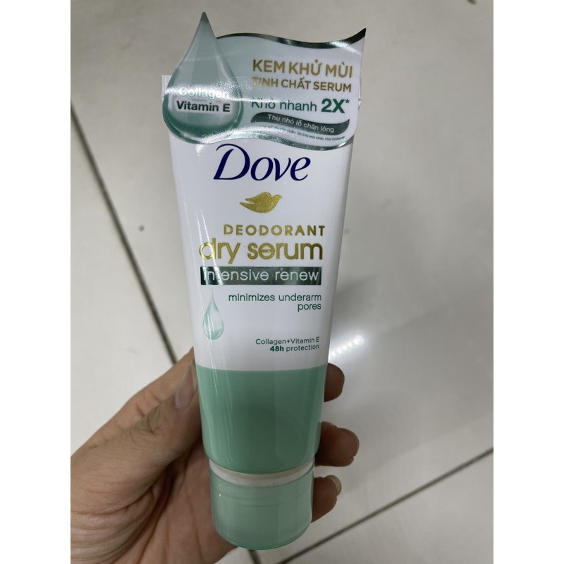 kem ngăn mùi dove tinh chất serum sáng mịn và thu nhỏ lỗ chân lông