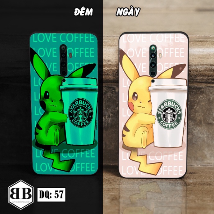 Ốp lưng kính Dạ Quang Oppo RENO 2 / RENO2 F / RENO2 Z    phát sáng trong đêm siêu ngầu