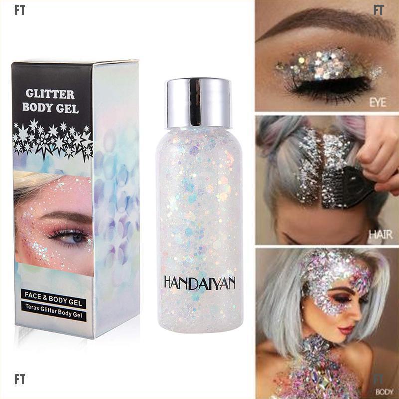<FT> Glitter Shiny Body Painting Eye Shadow Festival Party Cream Face Shimmer Gel