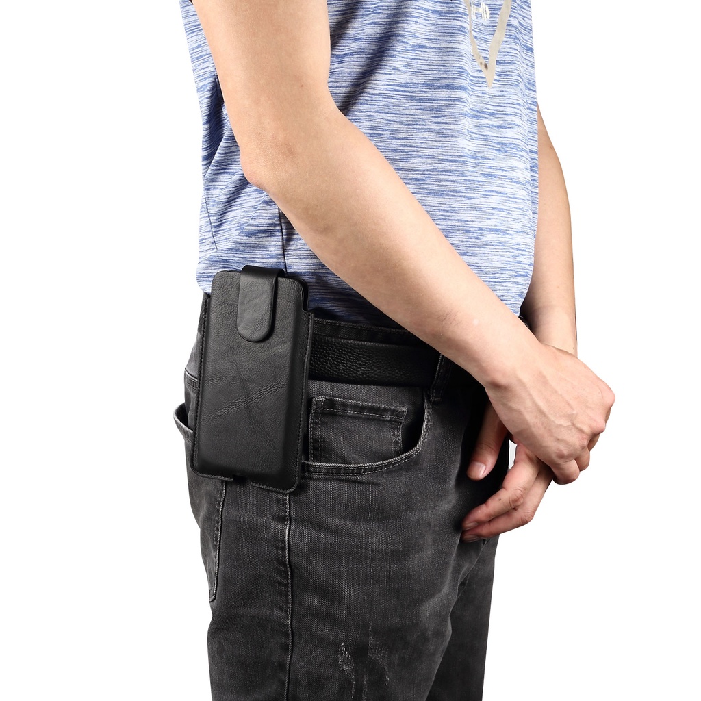 Bao Da Điện Thoại Siêu Mỏng Có Kẹp Đeo Hông Cho Điện Thoại Thông Minh 5.5-7.2 ''