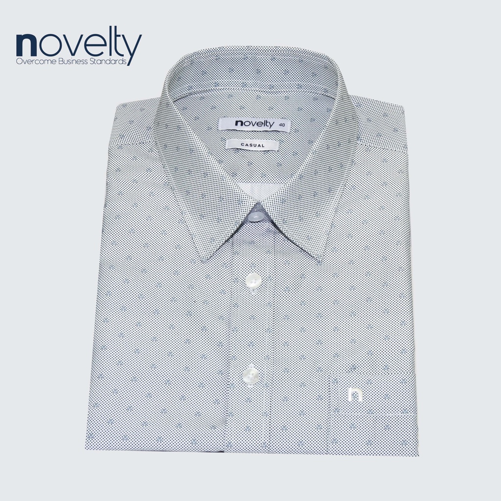 Áo sơ mi nam ngắn tay Novelty hoa văn Casual NSMMHTNSPB220283N