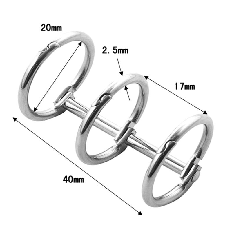 Bản lề đóng gáy sách tờ rời dạng vòng kim loại dành cho album ảnh/sổ lưu niệm thủ công tiện dụng cho văn phòng