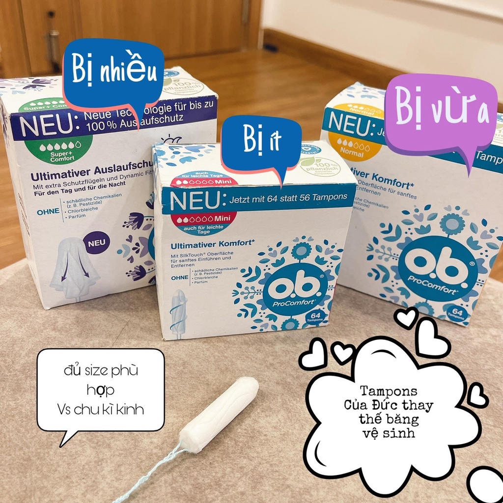 tampons O.B Đức