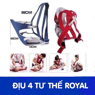 Địu 4 tư thế cho bé