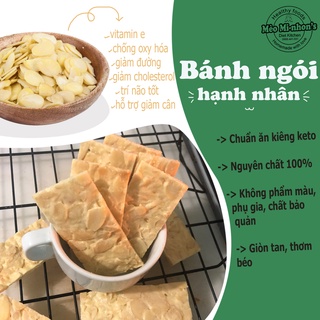 (Chuẩn keto) 250g Bánh Ngói Hạnh Nhân ăn kiêng, ăn vặt healty {Hình thật}