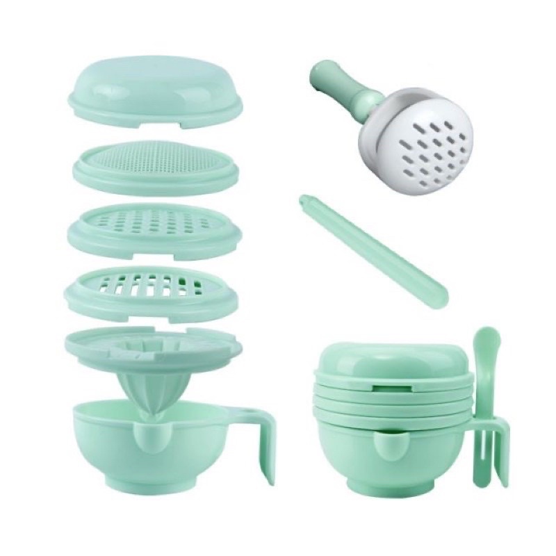 Bộ 10 Dụng Cụ Chế Biến Ăn Dặm Kiểu Nhật Cho Bé