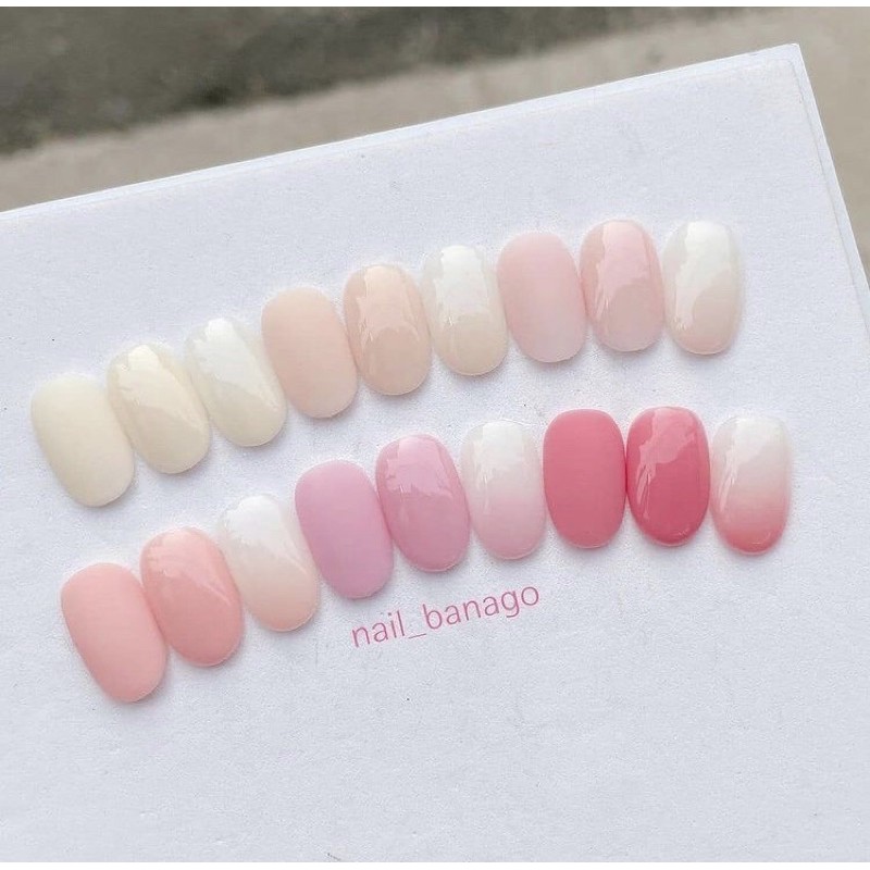 ♻️Freeship - Chính hãng♻️Bộ sản phẩm sơn thạch cao cấp Hàn Quốc Hi gel collection strawberry milk ( 6 chai)