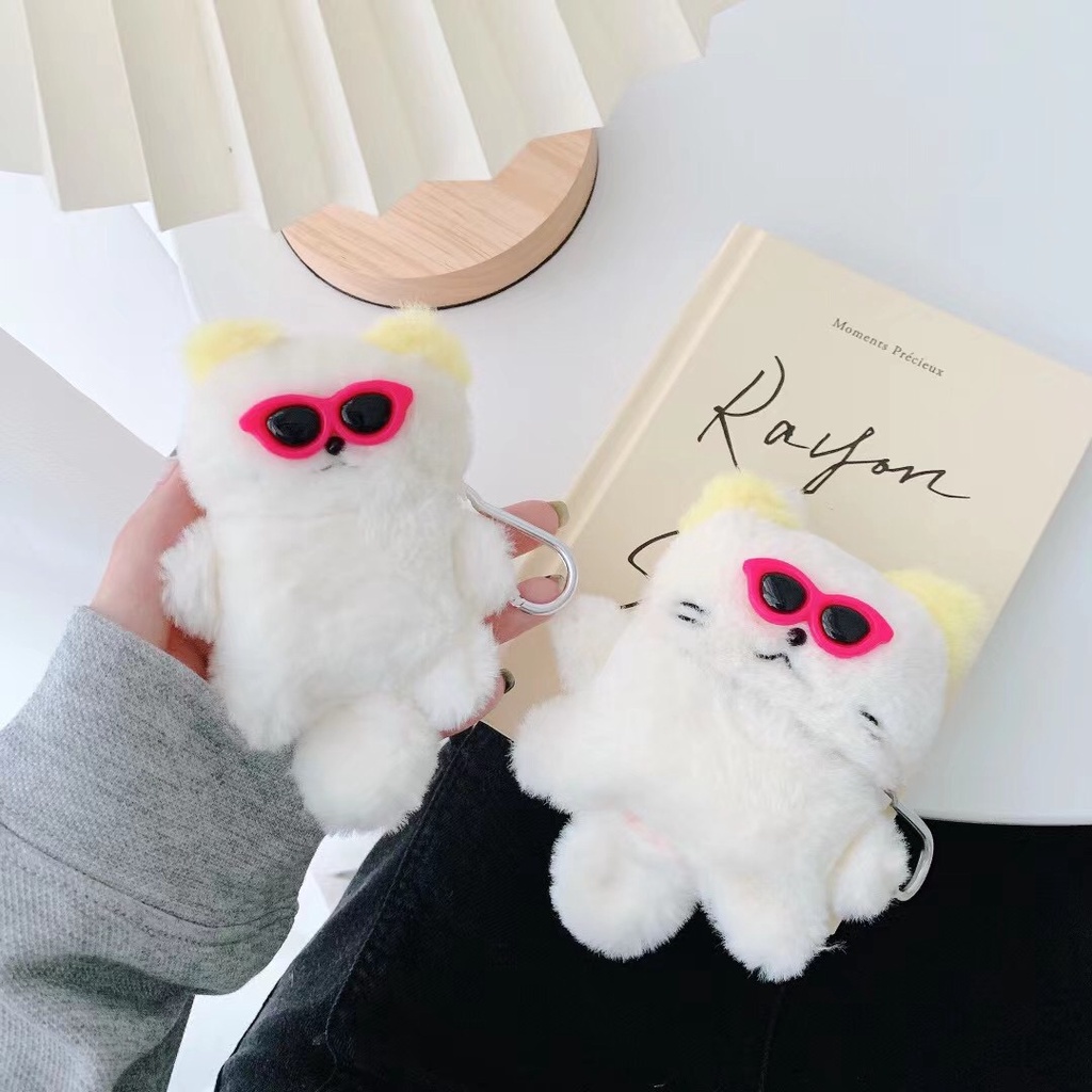 Vỏ Bảo Vệ Hộp Đựng Tai Nghe Apple Airpods 1/2/pro/3 Bluetooth Không Dây Chống Nổ Hình Động Vật Dễ Thương