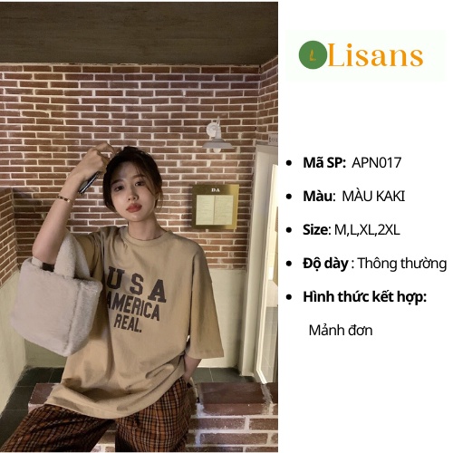 Áo phông nữ form rộng đẹp tay lỡ Quảng Châu APN017