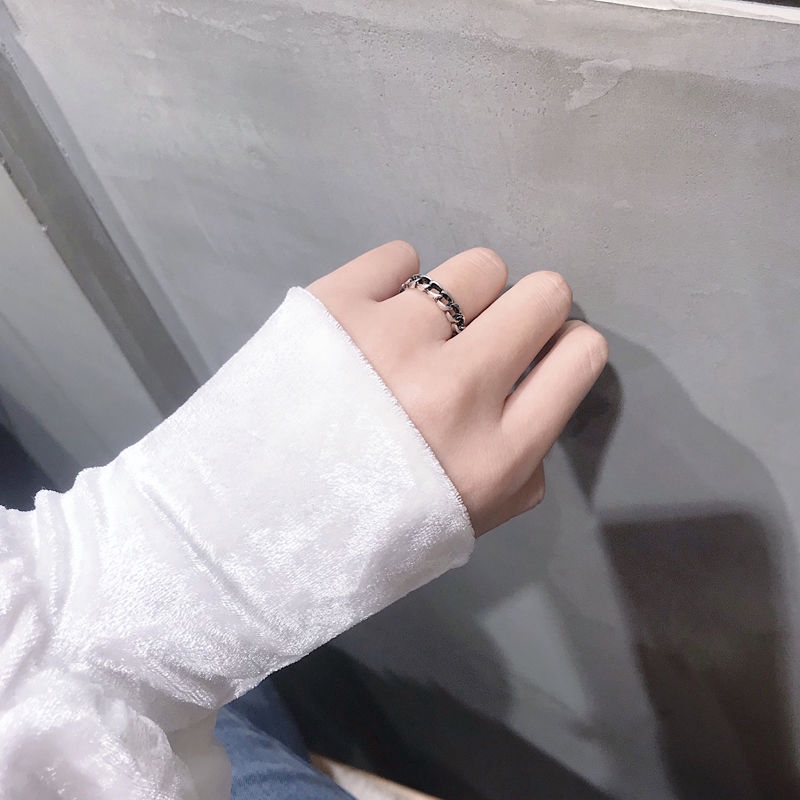 Nhẫn Dạng Dây Xích Có Thể Điều Chỉnh Phong Cách Hiphop