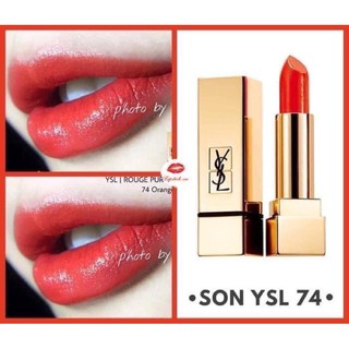 SON YSL 74 ĐỎ CAM