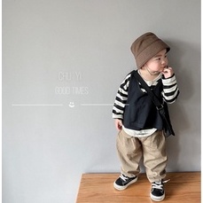 Áo thun dài kẻ sọc Hàn Quốc phù hợp bé trai bé gái size 80-120