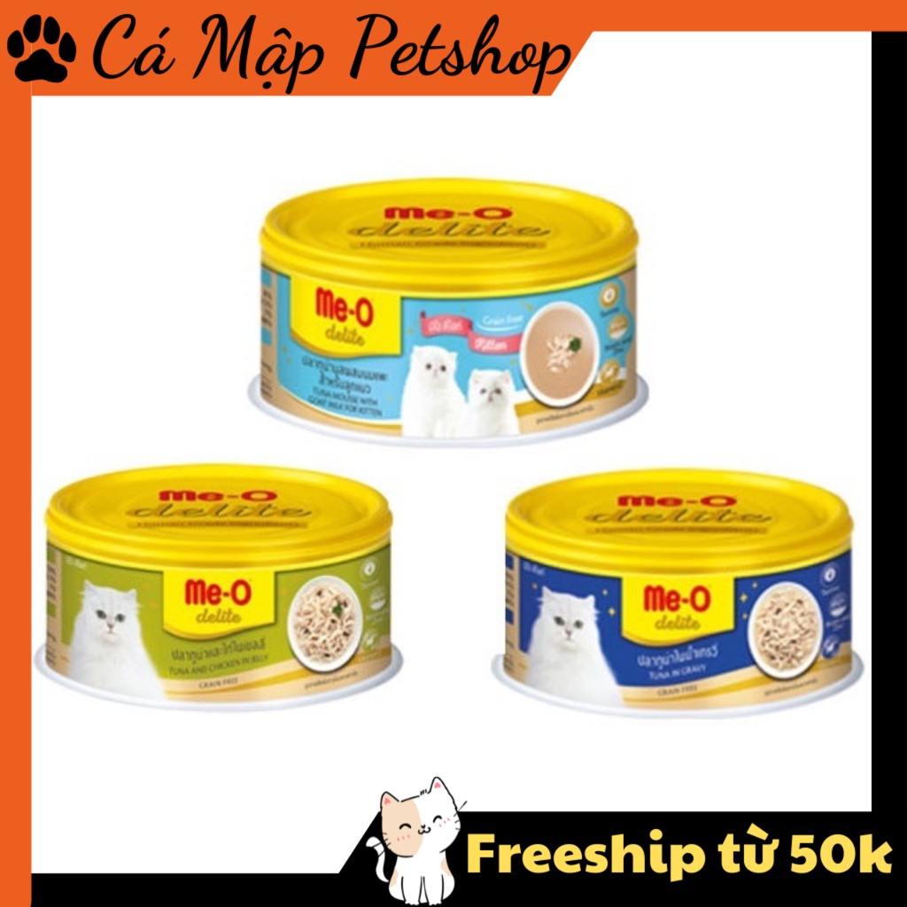 Pate cho mèo Me-o Delite lon 80gr
