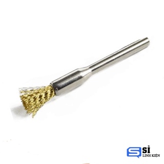 Bộ 9 chổi đồng đánh gỉ mini trục 3.17mm [freeship].