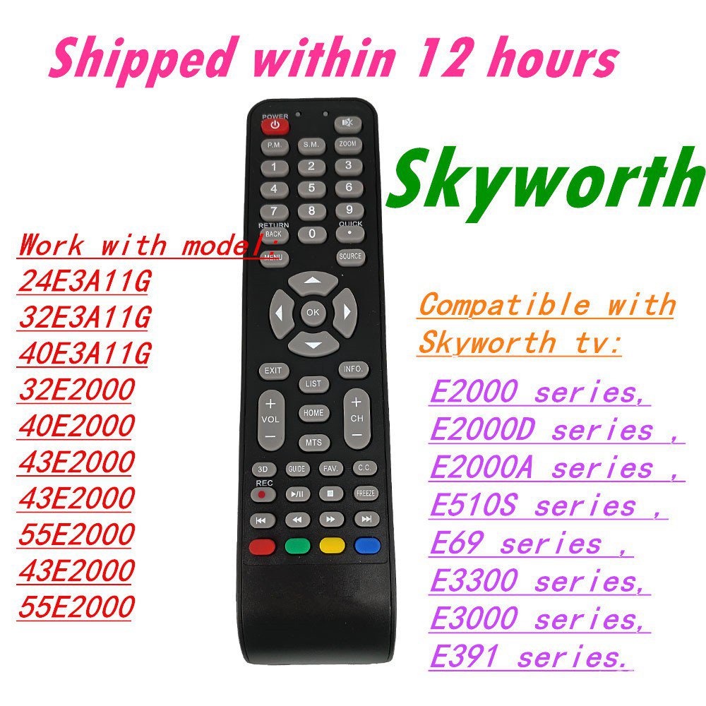 Skyworth, E510S series, e69 series, E3300 series, E3000 series, E391 series tv thông minh điều khiển