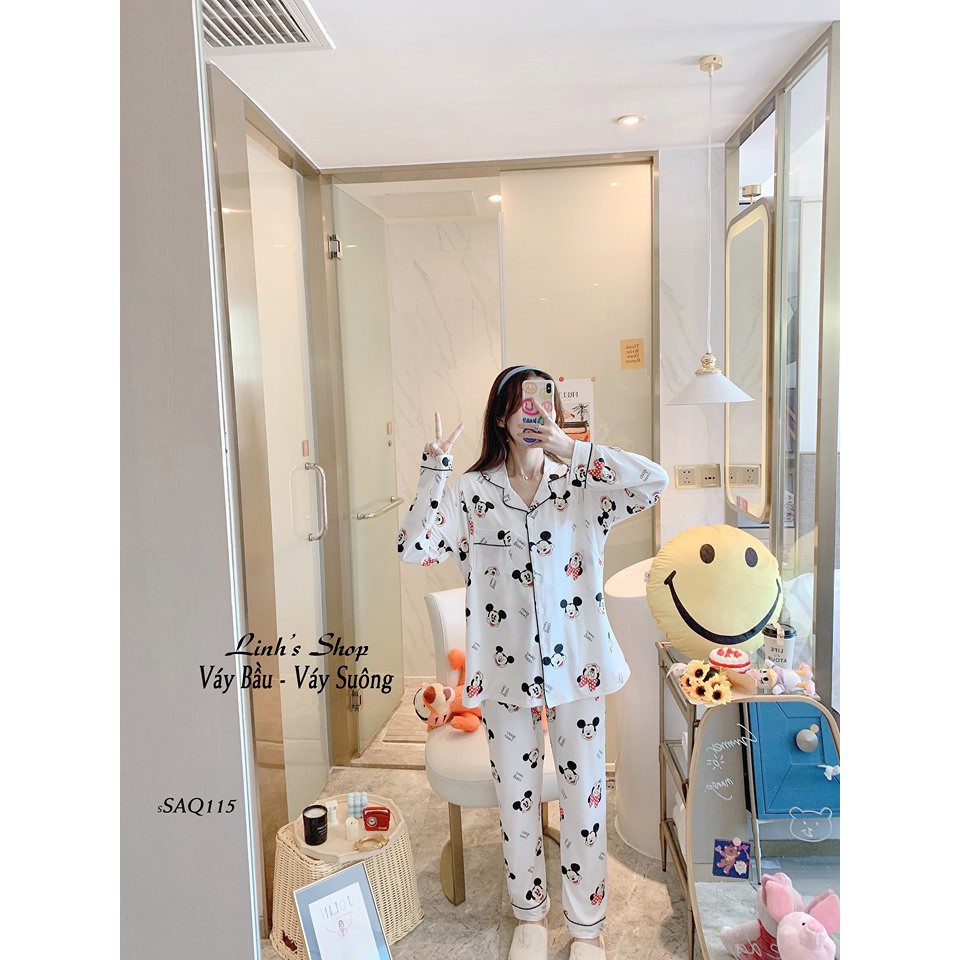 Bộ Bầu Dài Tay Sau Sinh Ở Cữ-SAQ115