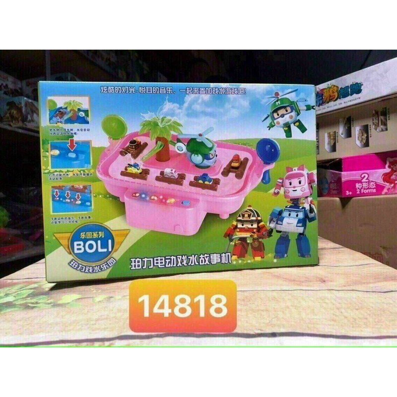 [Có nước thật] Hộp đồ chơi hồ bơi POLI đèn nhạc y hình  14818 đồ chơi cho bé trẻ em đồ chơi cho bé, trẻ em