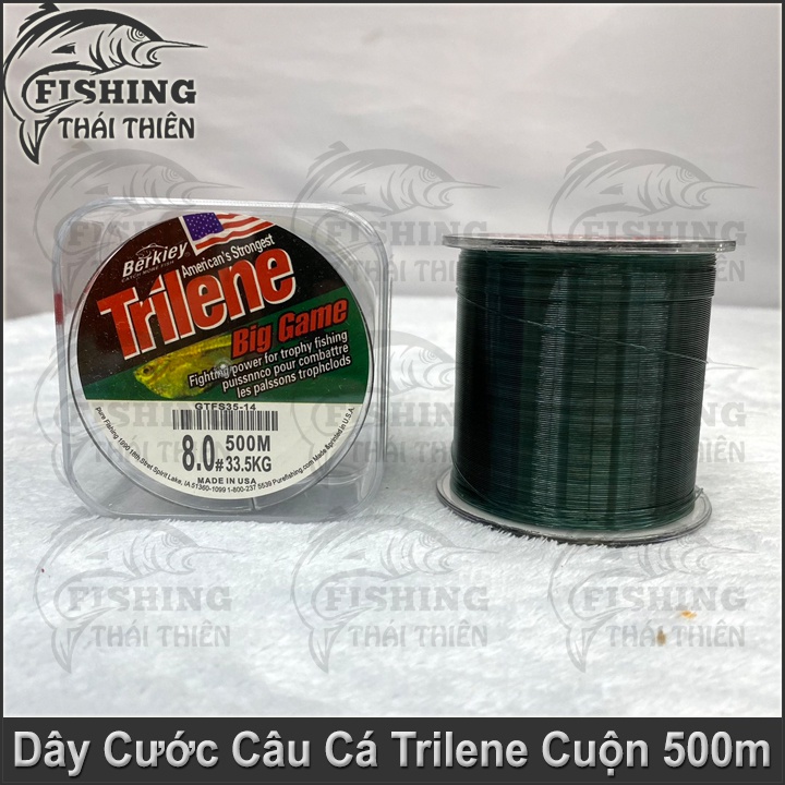 Dây Câu, Cước Câu Cá Trilene Big Game Siêu Bạo Lực Cuộn 500m Chuyên Dùng Câu Sông, Hồ Dịch Vụ Làm Thẻo Câu