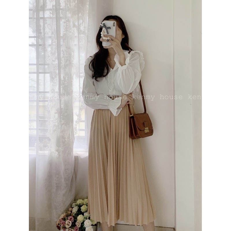 Áo sơ mi cổ bèo thuỷ thủ 🌷 [ CLIP HÌNH THẬT ] | BigBuy360 - bigbuy360.vn